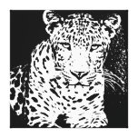 Toile enveloppée par portrait noir et blanc de léo toile tendue