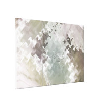 Toile enveloppée par résumé en pastel de noeud toile tendue