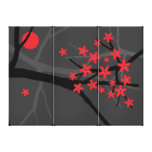 Toile enveloppée par Sakura rouge Toiles Tendues Sur Châssis