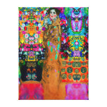 Toile épaisse du ~ 24x18 .75 de Gustav Klimt et d' Toiles Tendues Sur Châssis