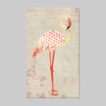 Toile rose de flamant de cru impressions sur toile