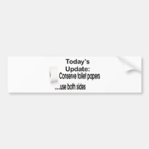 Toilet Paper Bumper Stickers
