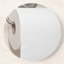 Toilet paper drink coasters