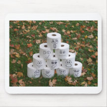 Toilet Paper Pyramid Mousepads