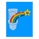 Toilet Rainbow Post Card