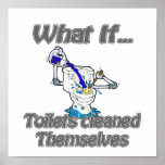 toilets cleaned themselves