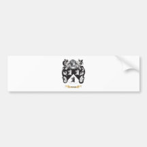 Toke Family Crest (Coat of Arms) Bumper Stickers