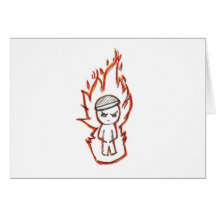 Toke Lurra / fire boy Card