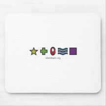 Token Sceptic Zener Logo Mouse Pad
