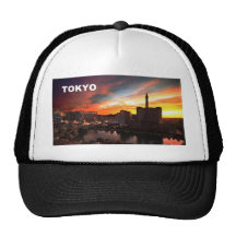 Tokyo city at twilight (St.K) Hats