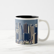 Tokyo, Shinjuku District Skyline, Mount Fuji, Coffee Mugs