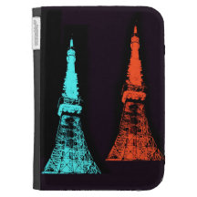 Tokyo Tower Collage Cases For The Kindle