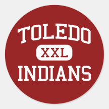 Toledo - Indians - High School - Toledo Washington Sticker