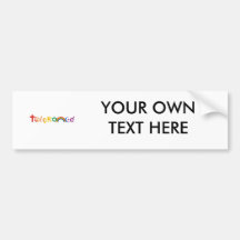 TOLERANCE PRIDE -.png Bumper Stickers