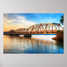 Toll Bridge Sunrise Print