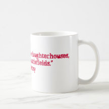 Tolstoy Vegetarian Quote Coffee Mugs