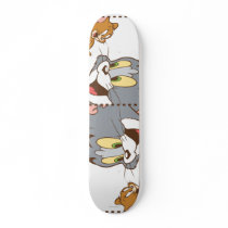 Tom and Jerry Stamp Custom Skateboard