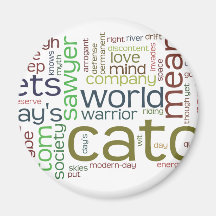 Tom Sawyer word cloud magnet