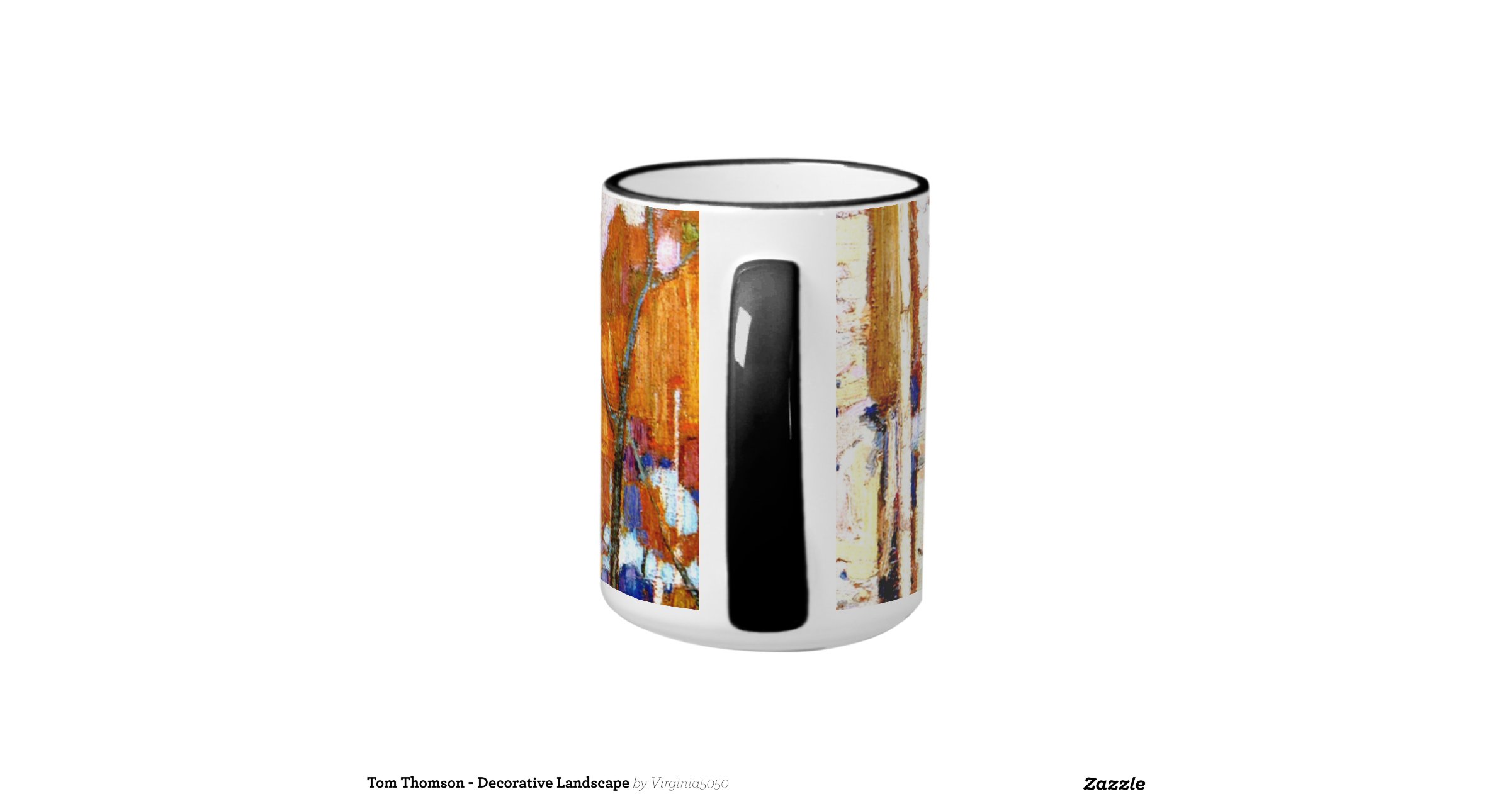 tom thomson decorative landscape ringer mug zazzle christmas gifts for office mates