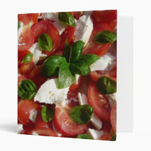 Tomato and Mozzarella Salad 3 Ring Binder