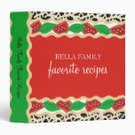 Tomato basil lasagna Italian food recipe binder