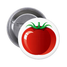 Tomato Pinback Button