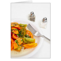 Tomato Salad Greeting Cards