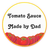 Tomato Sauce Personalizable Custom Canning Labels