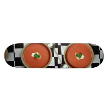 Tomato soup custom skateboard