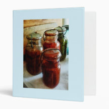 Tomatoes and String Beans in Canning Jars Binders