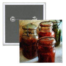 Tomatoes and String Beans in Canning Jars Button