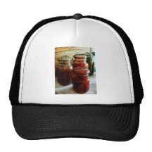Tomatoes and String Beans in Canning Jars Mesh Hats