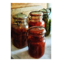 Tomatoes and String Beans in Canning Jars Custom Invite
