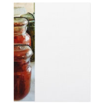Tomatoes and String Beans in Canning Jars Custom Letterhead