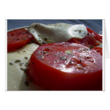 Tomatoes with Cheese Greeting Card