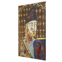 Tomb plaque of Geoffrey Plantagenet Canvas Print