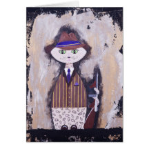 Tommy, the Paisley Gangster Greeting Card
