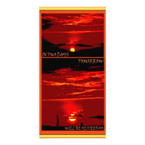 "TOMORROW" ART PERSONALIZED PHOTO CARD