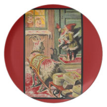 Tomte Nisse, aka Santa Clause Party Plates