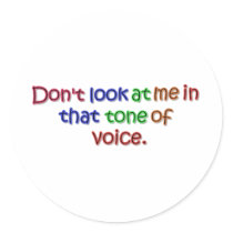 Tone of Voice Round Stickers