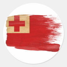 Tonga Flag Sticker