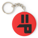 tongue out text emote smile face =P Key Chain