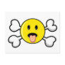 tongue smiley Skull and Crossbones Postcards