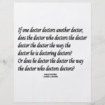 Tongue Twister Doctor Doctors Another Doctor Custom Flyer