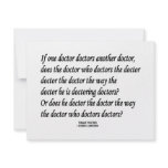 Tongue Twister Doctor Doctors Another Doctor invitations