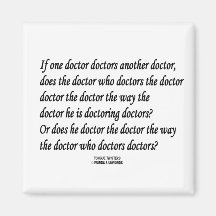 Tongue Twister Doctor Doctors Another Doctor Fridge Magnet
