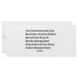 Tongue Twister Doctor Doctors Another Doctor rack cards