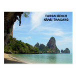 Tonsai Beach Krabi, Thailand Postcard