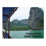 Tonsai Beach, Krabi Thailand Postcard