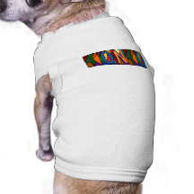TONTO ~ PERSONALIZED BIG LETTER PET-WARE FOR DOGS! DOGGIE T-SHIRT